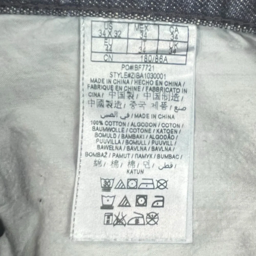 G by Guess Men 34x32 Joey Low Bootcut Dark Wash Demin Jeans‎